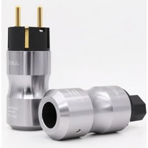Krell 24K 금 EU Schuko 버전 코드 플러그 + IEC 암 커넥터 확장 어댑터, 03 male and female