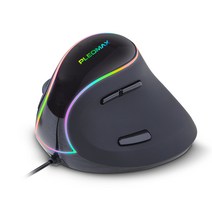 플레오맥스 MO-ER600 인체공학 RGB 유선 버티컬 마우스, 유선플레오맥스 MO-ER600 RGB 버티칼 인체공학 마우스, 유선플레오맥스 MO-ER600 RGB 버티칼 인체공학 마우스