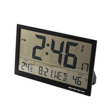 무선 건전지 LCD 디지털 사무실 전자 벽시계, 쿠팡 F811 LCD 벽시계