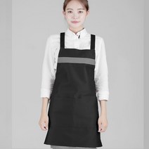 동성아이앤씨(주) 인쇄전문 바리스타앞치마 공방용 작업 업소용 린넨 테이핑앞치마, 네이비