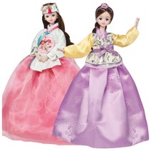 K컬쳐 선물용 한복입은 미미인형 DOLL 공주님놀이 비주얼 집에서놀기 4세, 유채아씨