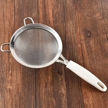 키친 304 스텐 거름망 건지개 10cm, 화이트, 1개
