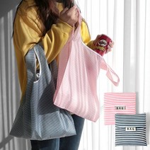 스마일리스트 접이식 휴대용 요술 에코백 포켓 시장가방 장바구니 장가방, 1개, 네이비