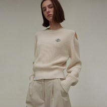 닉앤니콜 SHOULDER CUT OUT KNIT_LIGHT BEIGE