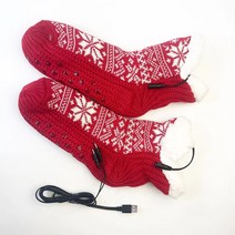 Vkkn Usb발난로 발난로 usb발난로 발온열기usb 전기발난로 온열슬리퍼 사무실발난로, 레드-스노우