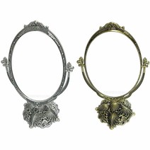 앤틱스타일 이중확대경 양면스탠드거울-1개대/ 30cm/신주 주석/ 회전거울/ 확대거울, 신주