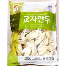 [WINZI_마켓] 국산양장피 닭껍질만두 냉동왕만두 즉석김치만두 간편냉동식품 전분가공품, 사조오양 교자만두(12g x100개 1.25K), WZ류_단일옵션