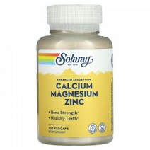 솔라레이 Calcium Magnesium Zinc 100 VegCaps, 빠른구대