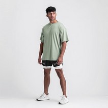 똑소녀 남성용 데일리 머슬핏 반팔 티셔츠