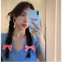 1+1 사랑둥이 상큼 리본 머리끈 2개
