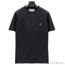 [GOLDENGOOSE] 골든구스 컨트라스팅 로고 스타 여성 티셔츠 GWP00880-P000593-90100