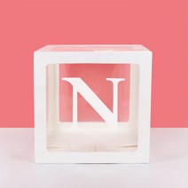 촬영박스10 개/몫 A-Z 웨딩 생일 파티 장식 베이비 샤워 풍선 아이 상자, 18 1pcs N Box