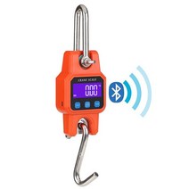 톤백저울 1톤 매달림 디지털 걸이식 저울 300kg/50g 블루투스 호환 크레인 규모 충전식 휴대용 산업 후크 스테인레스 스틸 4.0 BT USB, 한개옵션1