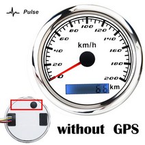 85MM GPS Speedomete 60 km/h 바이크 오토바이 peed 주행 거리계 안테나와 보트 자동 트럭 RV 캠핑카, 19 NO GPS WS 200KMH