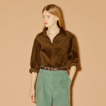 [제너럴아이디어] 코듀로이 스티치 셔츠 [BROWN] / W22W04205