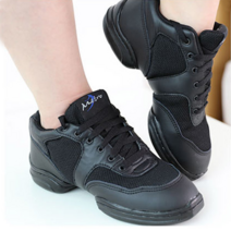 [유제이컴퍼니] 댄스화 FU003 방송 라인 줌바 재즈 댄스슈즈 스니커즈, 235, FU003 검정