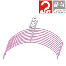 독일 정품 마와 옷걸이 이코노믹라이트 40PT 핑크 블라우스용 얇은가디건용 10개입, 10개, 단품