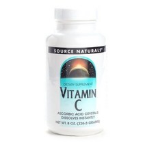 Source Naturals 비타민 C 아스코르빈산 크리스탈, 226.8g, 2개