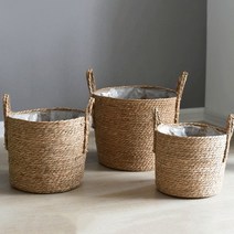 바보사랑 라탄 화분 바구니.청년리빙(무료배송), L