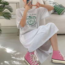 카라샵 애플 원피스 루즈핏 편안한 면 원피스