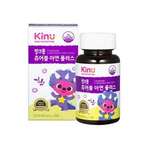 지엔씨 [키누] 핑크퐁 츄어블 아연 플러스 (90정) 90일분, 단품