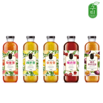 구티 과일청 5종 유자청 레몬청 자몽청 체리청 패션후르츠청, 자몽청 1.2kg, 1.2kg, 1개