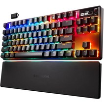 에이펙스프로 SteelSeries Apex Pro TKL 무선 하이퍼마그네틱 게이밍 키보드, 상세페이지 참고, 텐키리스