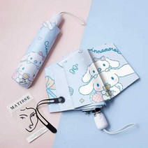 산리오 3단 접이식 우산 시나모롤 자외선 차단 양산