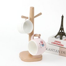 리빙즈 컵꽂이 주방컵걸이 컵 커피잔 걸이 거치대 4구