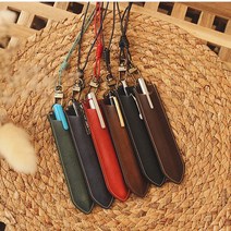 MATT 마뜨 이태리 크레센도 목걸이 펜케이스 6color, 브라운(P90464) 이니셜 미각인, 1개