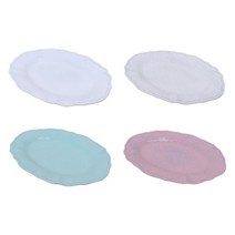 VBC까사 레이스 오발 플레이트, 화이트