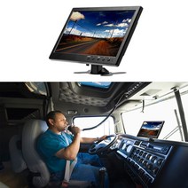 차량용tv dmb 후석모니터 리어 후방카메라 Podofo-10.1 인치 자동차 모니터 HDMI VGA TV 및 컴퓨터 디스플, 한개옵션0