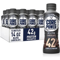 페어라이프 Core Power Elite 42g 고단백 밀크 쉐이크 3가지 맛 14oz, 바닐라