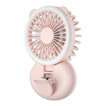 에어블로우 실링팬 에어컨선풍기 천정 천장선풍기 여름 휴대용 미니 팬 3 속도 조절 팬 usb 충전식 책상 핸드 헬드 사진 채우기 빛 팬 외부 여행, 분홍색, 협력사