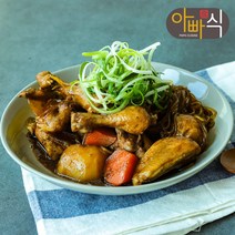 아빠식 수비드 찜닭 안동찜닭 간장찜닭 캠핑요리 밀키트 황금레시피 10분완성 1.3kg, 사리없음