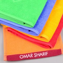 OMAR SHARIF 오마샤리프 스포츠타올 30수 수건 90g 면100% 등산타올 땀수건, 1개, 그린