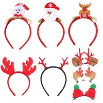 크리스마스 산타 루돌프 머리띠 산타모자, 14 산타머리핀 사슴뿔
