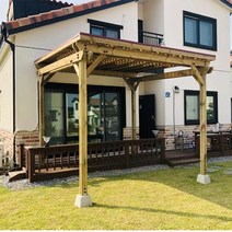 (주)대현산업 사각 정자 파고라 3600 x 3600 휴게소 그늘막 쉼터 흡연실