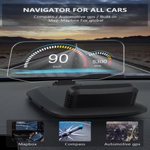 HUD GPS 듀얼시스템 헤드업 디스플레이 속도계 과속 경고 자동차 액세서리, C1  Navigation_CHINA