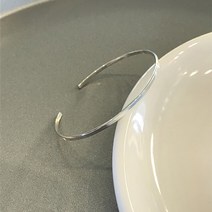 실버925 오픈 2mm 뱅글 은팔찌 - Free Size