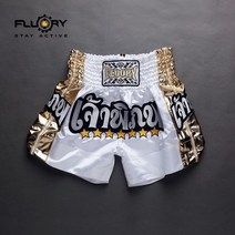 복싱복 무에타이 트렁크 권투 킥복싱 바지 시합용 팬츠 Fluory 반바지 여성용 및 남성용 자수 패치 mma 킥 복싱 트렁크