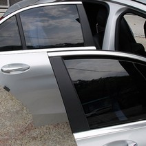 BENZ W205 BC필러 기둥 데칼스티커 C200 C300 C250, 02.4D블랙카본유광