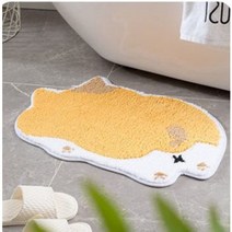 401FLEX 동물 캐릭터 욕실 주방 현관 발 매트 카펫 10 COLOR 3 SIZE, 치즈 냐옹이