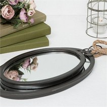 W101 꼬떼따블 2세트 오발 로프 거울 인테리어거울, one color/거울