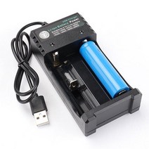 4.2V 3.7V 18650 충전기 리튬 이온 배터리 USB 독립적 인 충전 휴대용 전자 18500 16340 14500 26650, [02] 2 Ports