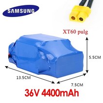 전동킥보드보조배터리 36v 배터리 팩 4400mah 4.4ah 전기 자체 균형 스쿠터 호버 보드 외발 자전거 용 충전식 리튬 이온 배터리, 01 4400mah
