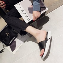 쥬시블랙 여성 슬리퍼 샌들 휴가철필수아이템 거실화 사무실실내화