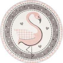 아이방 원형러그 북유럽 동물 원형 푹신한 카페트 대형 방바닥매트