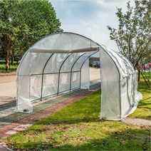 조립식 비닐하우스 다육이 텃밭 옥상 온실 창고, 2x1.5x2m 이중 문 2개