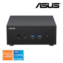 에이수스 ASUS 미니PC PN64-B-S7064MD 인텔 코어 CPU 12세대 i7-12700H 데스크탑, 32GB, HDD 1TB